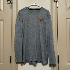 Texas Longhorns Gray Long Sleeve Shirt